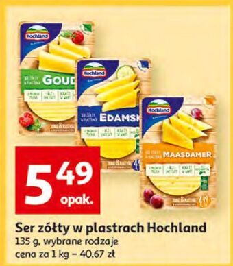 Auchan Ser maasdamer plastry hochland oferta