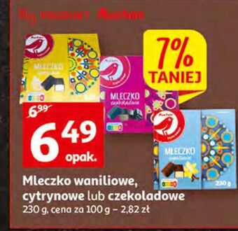 Auchan Mleczko śmietankowe auchan oferta