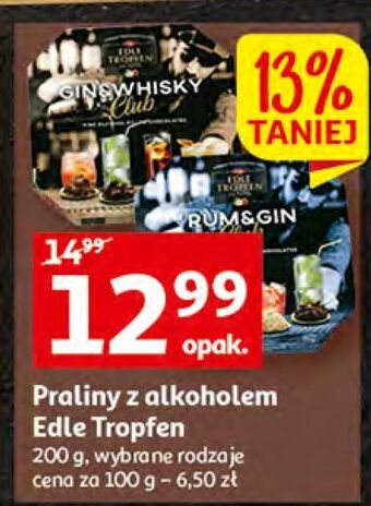 Auchan Praliny z alkoholem ging&whisky edle tropfen oferta