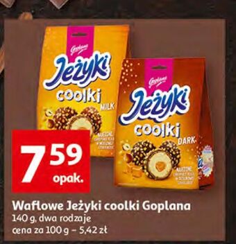 Auchan Ciastka dark jeżyki coolki oferta