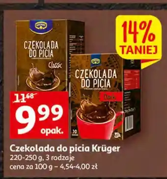 Auchan Czekolada do picia dark kruger oferta