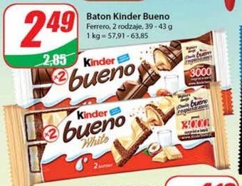 Dino Baton kinder bueno white oferta