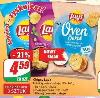 Dino Chipsy cream cheese & pepper lay's oven baked (prosto z pieca) oferta