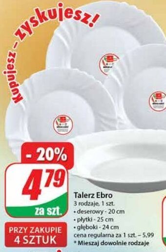Dino Talerz ebro deserowy 20 cm oferta