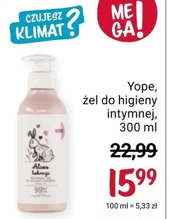 Rossmann Płyn do higieny intymnej yope oferta