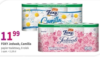 Foxy jedwab papier toaletowy 8 rolek