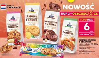 Dealz Ciasteczka holenderskie z czekoladą i żurawiną merba oferta