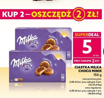 Dealz Ciastka w czekoladzie milka choco minis oferta