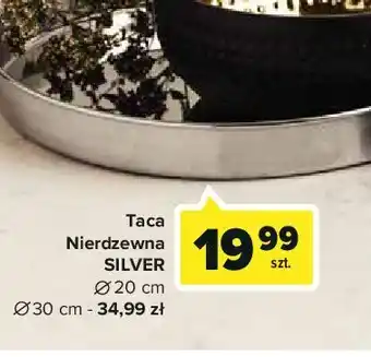 Carrefour Taca silver 30 cm florina (florentyna) oferta