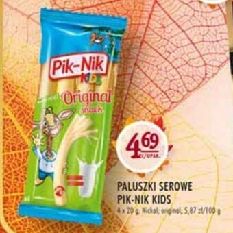 Stokrotka nickal paluszki serowe pik-nik kids 4x20g oferta