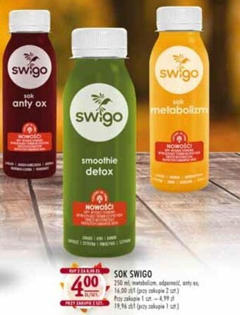 Stokrotka Swigo sok 250ml oferta