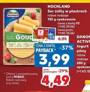Kaufland Ser gouda plastry hochland oferta