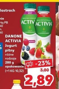 Kaufland Jogurt owoce leśne danone activia oferta