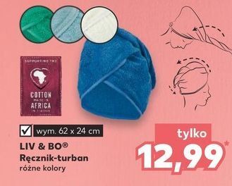 Kaufland Ręcznik turban 62 x 24 cm liv & bo oferta