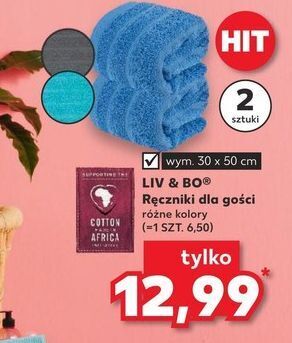 Kaufland Ręczniki 30 x 50 cm liv & bo oferta