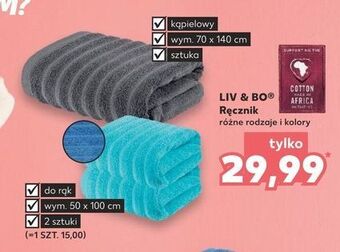 Kaufland Ręcznik kąpielowy 50 x 100 cm liv & bo oferta