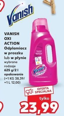Kaufland Odplamiacz w płynie vanish oxi action oferta