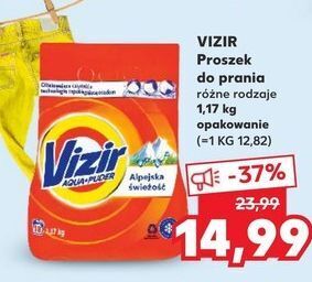 Kaufland Proszek do prania alpejska świeżość vizir aqua puder oferta