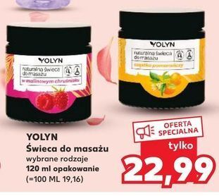 Kaufland Świeca do masażu cząstka pomarańczy yolyn oferta
