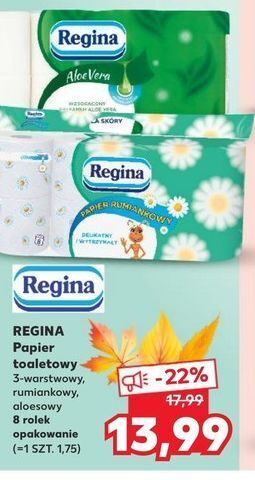 Kaufland Papier toaletowy aloe vera regina oferta