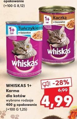 Kaufland Karma dla kota z tuńczykiem whiskas oferta