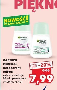 Kaufland Dezodorant invisible protection garnier mineral oferta