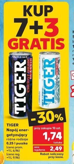 Kaufland Napój original tiger energy drink oferta