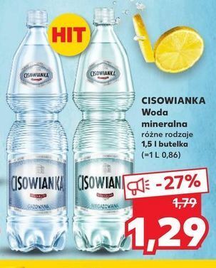 Kaufland Woda niegazowana cisowianka oferta
