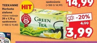 Kaufland Herbata lemon teekanne green tea oferta