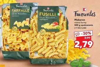 Kaufland Makaron fusilli k-classic favourites oferta