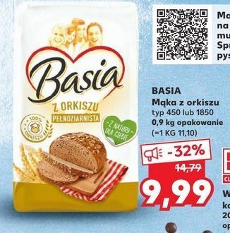 Kaufland Mąka orkiszowa pełnoziarnista typ 1850 basia oferta