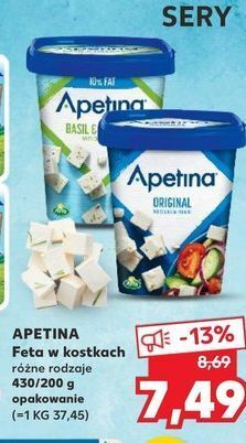 Kaufland Ser feta z bazylią i oregano arla apetina oferta