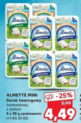 Kaufland Serek śmietankowy hochland almette oferta