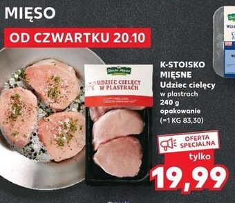 Kaufland Udziec cielęcy w plastrach stoisko mięsne oferta