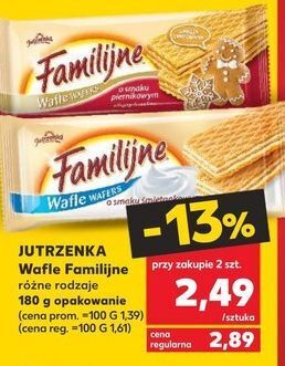 Kaufland Wafle śmietankowe jutrzenka familijne oferta
