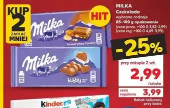 Kaufland Czekolada milka bubbly oferta