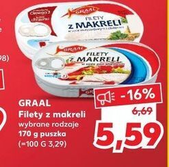 Kaufland Filety z makreli w oleju graal oferta