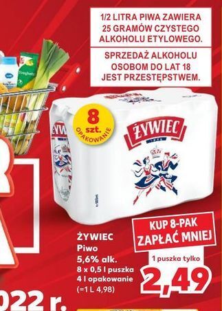 Kaufland Piwo żywiec jasne pełne oferta