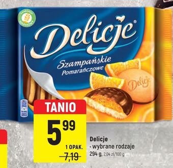Intermarche Ciastka z galaretką pomarańczową delicje szampańskie oferta
