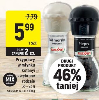 Intermarche Sól morska jodowana w młynku kotanyi oferta