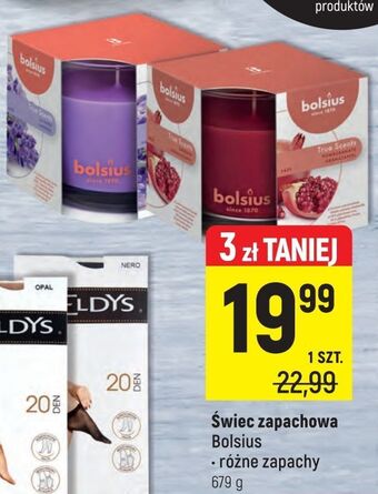 Intermarche Świeca w szkle 95/95 lawenda bolsius true scents oferta