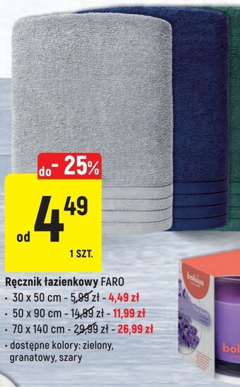 Intermarche Ręcznik 70 x 140 cm faro oferta