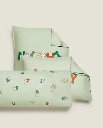 ZARA HOME Poszewka na poduszkę z alfabetem i słoniem babar™ oferta