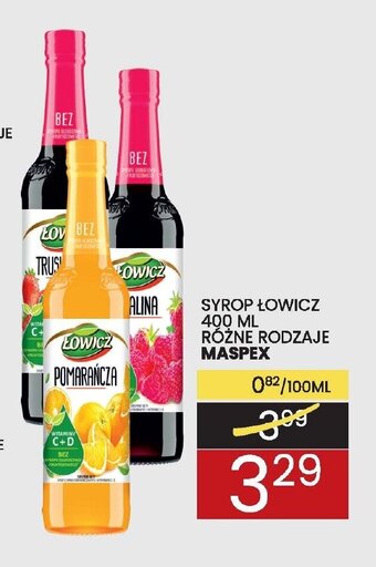 Wafelek Syrop Łowicz 400ml oferta