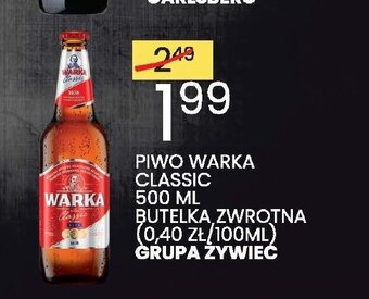 Wafelek Piwo Warka Classic 500ml oferta