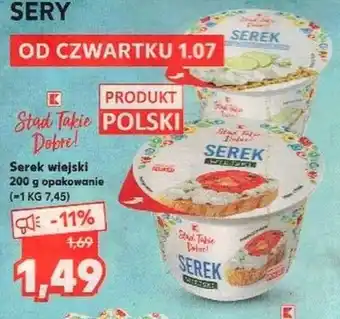 Kaufland Serek wiejski 200g oferta