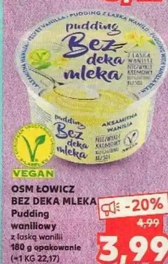 Kaufland Bez deka mleka Pudding waniliowy oferta