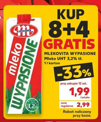 Kaufland MLEKOVITA WYPASIONE Mleko UHT 3,2% tł oferta