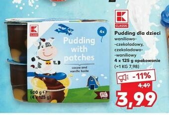 Kaufland Pudding dla dzieci oferta