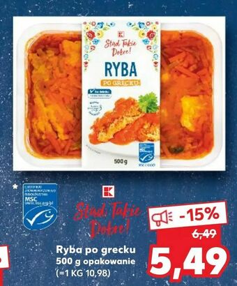 Kaufland Ryba po grecku oferta